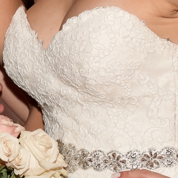 Maggie Sottero Strapless Wedding Dress - Picture 2 of 7